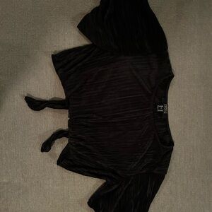 Black Short Sleeve Top